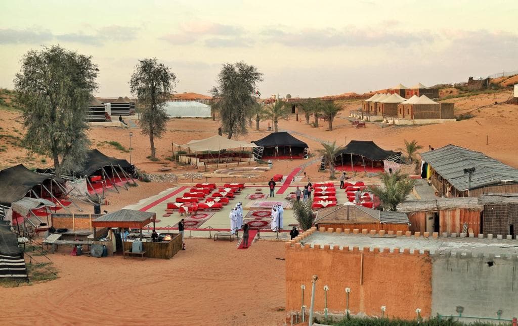 Desert glamping